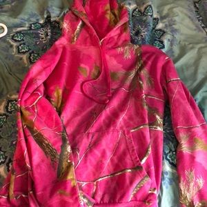 Pink camo hoodie